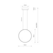 CIRCOLO LED S 10810 Lampa wisząca Nowodvorski Lighting