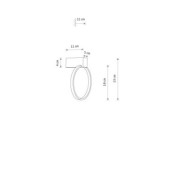 CIRCOLO LED XS 10858 Kinkiet Nowodvorski Lighting
