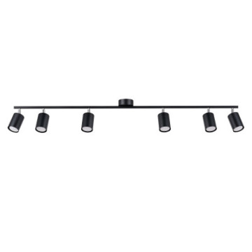 Plafon LEMMI 6L czarny Sollux