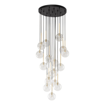 5945 Nilos Black Gold Lampa...