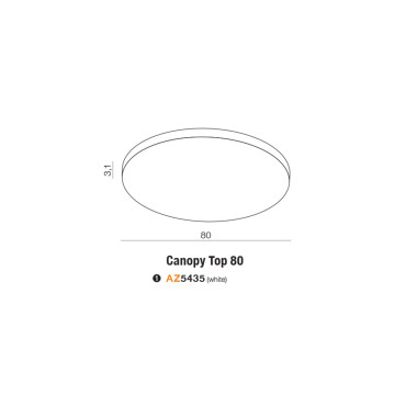CANOPY plafon sufitowy 80cm...