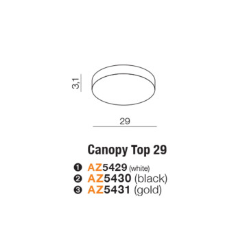 CANOPY plafon sufitowy 29cm...