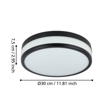 palermo plafon lazienkowy led 30 cm 3000k ip44 czarny lampa scienna   sufitowa 900846_3