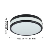 palermo plafon lazienkowy led 30 cm 3000k ip44 czarny lampa scienna   sufitowa 900846_3