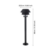 chiappera slupek oswietleniowy e27 80 cm czarny zewnetrzna lampa stojaca 900803_4