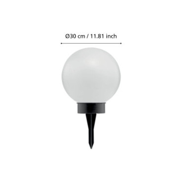 lampa solarna kula 30 cm oprawa solarna ze szpikulcem 22444_5