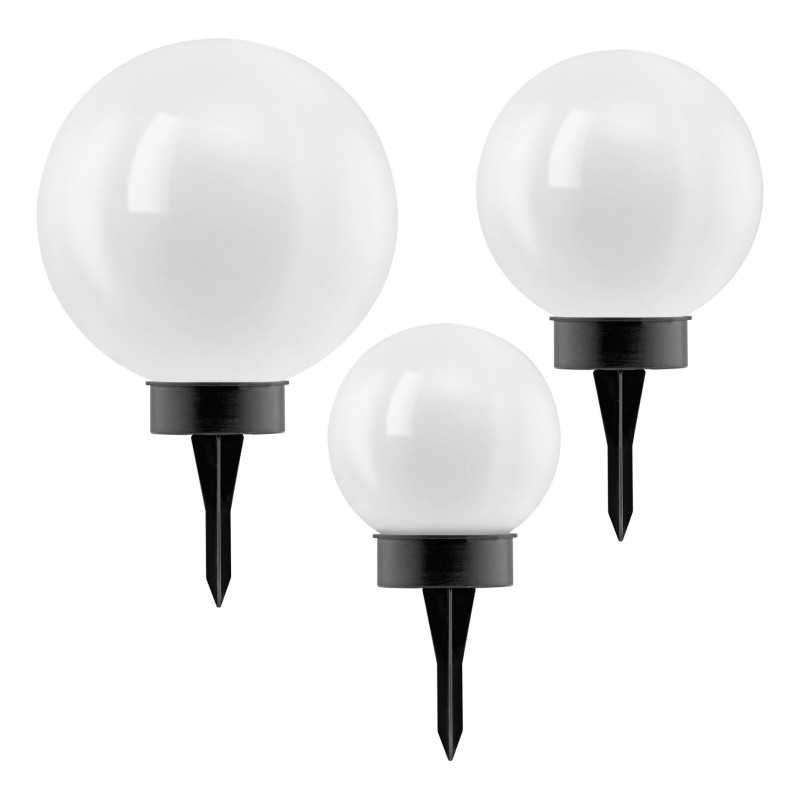 zestaw trzy kule ogrodowe solarne ze szpikulcem lampa solarna oprawa solarna 48483 zestaw trzy kule ogrodowe solarne ze szpikulcem lampa solarna oprawa solarna 48483