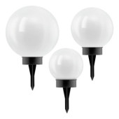 zestaw trzy kule ogrodowe solarne ze szpikulcem lampa solarna oprawa solarna 48483