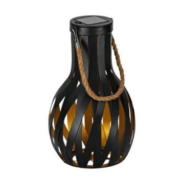 lampa solarna lampion wiszacy czarny zloty 48921