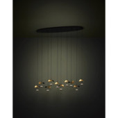 dracera lampa wiszaca led czarno zlota 390342 390342