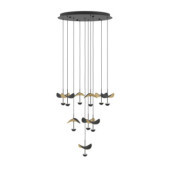 dracera lampa wiszaca led czarno zlota 390339 390339_4