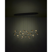 dracera lampa wiszaca led czarno zlota 390343 390343