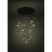 dracera lampa wiszaca led czarno zlota 390341 390341