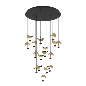 dracera lampa wiszaca led czarno zlota 390341 390341_2