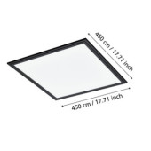 salobrena 1 oprawa sufitowa 45x45 cm 4000k plafon czarny 900818_5