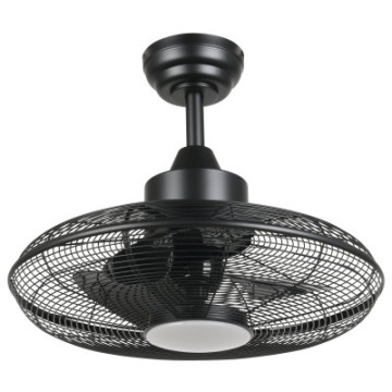 igeldo wentylator sufitowy z oswietleniem led czarny 35133