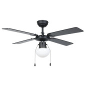 fortaleza wentylator sufitowy z oswietleniem e27 czarny jasny dab 35122