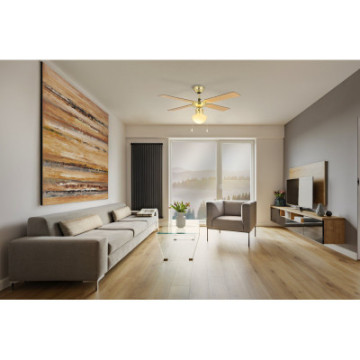 fortaleza wentylator sufitowy z oswietleniem e27 mosiadz jasny dab 35123_2