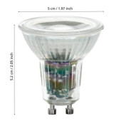 Zarowka led gu10 3w 3000k 345lm przezroczysta Sciemnialna 110149_4