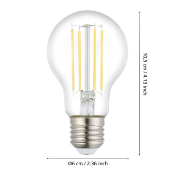 Zarowka led e27 9w 2700k 1055lm przezroczysta a60 sciemnialna 110294_6
