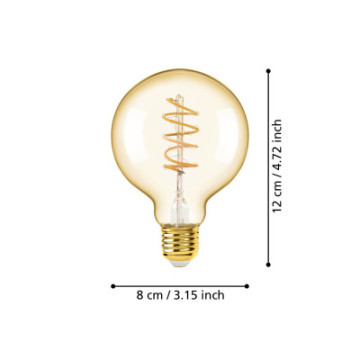 Zarowka led e27 4w 2000k 245lm amber g80 glob 110079_6