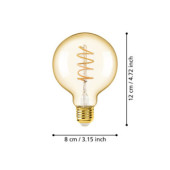Zarowka led e27 4w 2000k 245lm amber g80 glob 110079_6