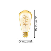 Zarowka led e27 4w 2000k 245lm amber st64 110083_6