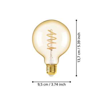 Zarowka led e27 4w 2000k 245lm amber g95 glob 110081_6