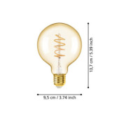 Zarowka led e27 4w 2000k 245lm amber g95 glob 110081_6