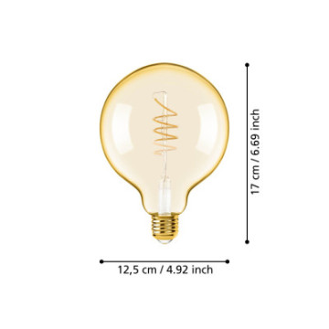 Zarowka led e27 4w 2000k 245lm amber g125 glob 110082_6