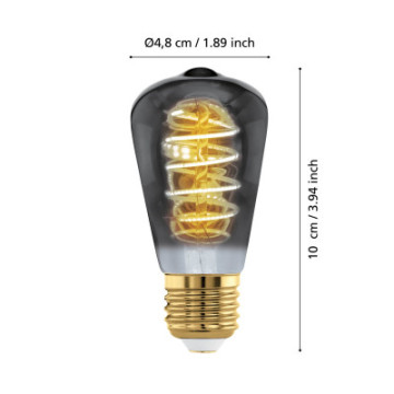 Zarowka led e27 4w 2000k 100lm smoky st48 dekoracyjna 110196_7