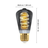 Zarowka led e27 4w 2000k 100lm smoky st48 dekoracyjna 110196_7