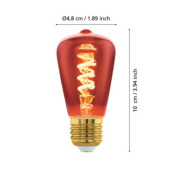 Zarowka led e27 4w 2000k 30lm miedziana st48 dekoracyjna 110199_7