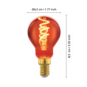 Zarowka led e14 4w 2000k 30lm miedziana p45 kulka dekoracyjna 110197_4