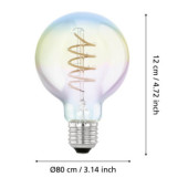Zarowka led e27 4w 2000k teczowa g80 glob dekoracyjna 110206_6