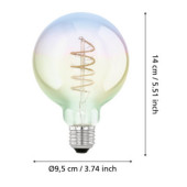 Zarowka led e27 4w 2000k teczowa g95 glob dekoracyjna 110207_6