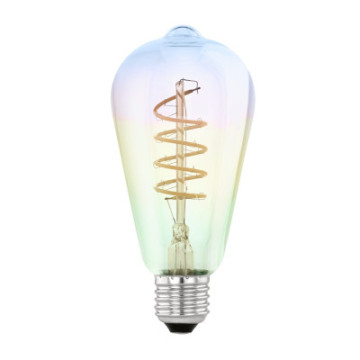 Zarowka led e27 4w 2000k teczowa st64 dekoracyjna 110209