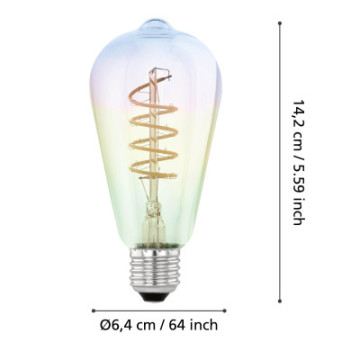 Zarowka led e27 4w 2000k teczowa st64 dekoracyjna 110209_3