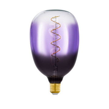 Zarowka led e27 4w 1800k czarno fioletowo przezroczysta t120 110226