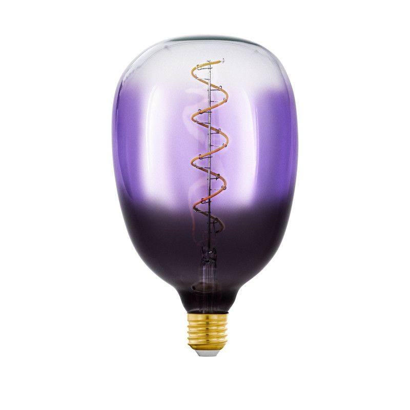 Zarowka led e27 4w 1800k czarno fioletowo przezroczysta t120 110226