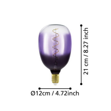 Zarowka led e27 4w 1800k czarno fioletowo przezroczysta t120 110226_4