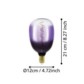 Zarowka led e27 4w 1800k czarno fioletowo przezroczysta t120 110226_4