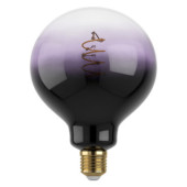 Zarowka led e27 4w 1800k 85lm fioletowa dekoracyjna g125 glob 12557