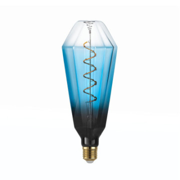 Zarowka led e27 4w 2000k czarno niebieska dekoracyjna t100 110235