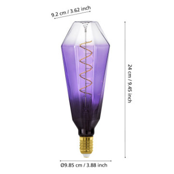 Zarowka led e27 4w 1800k czarno fioletowa t100 dekoracyjna 110237_4