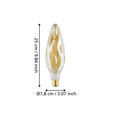 Zarowka led e27 4w 2100k 270lm amber cf78 dekoracyjna 110276_6