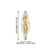 Zarowka led e27 4w 2100k 270lm amber cf78 dekoracyjna 110276_6