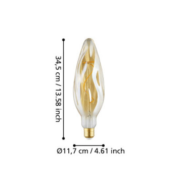 Zarowka led e27 4w 2100k 270lm amber cf117 dekoracyjna 110279_6