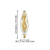 Zarowka led e27 4w 2100k 270lm amber cf117 dekoracyjna 110279_6