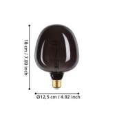 Zarowka led e27 4w 2000k 40lm czarna g125 glob dekoracyjna 110268_5